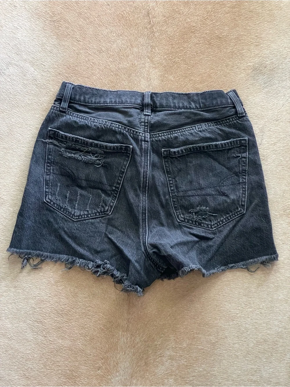Black Denim Shorts